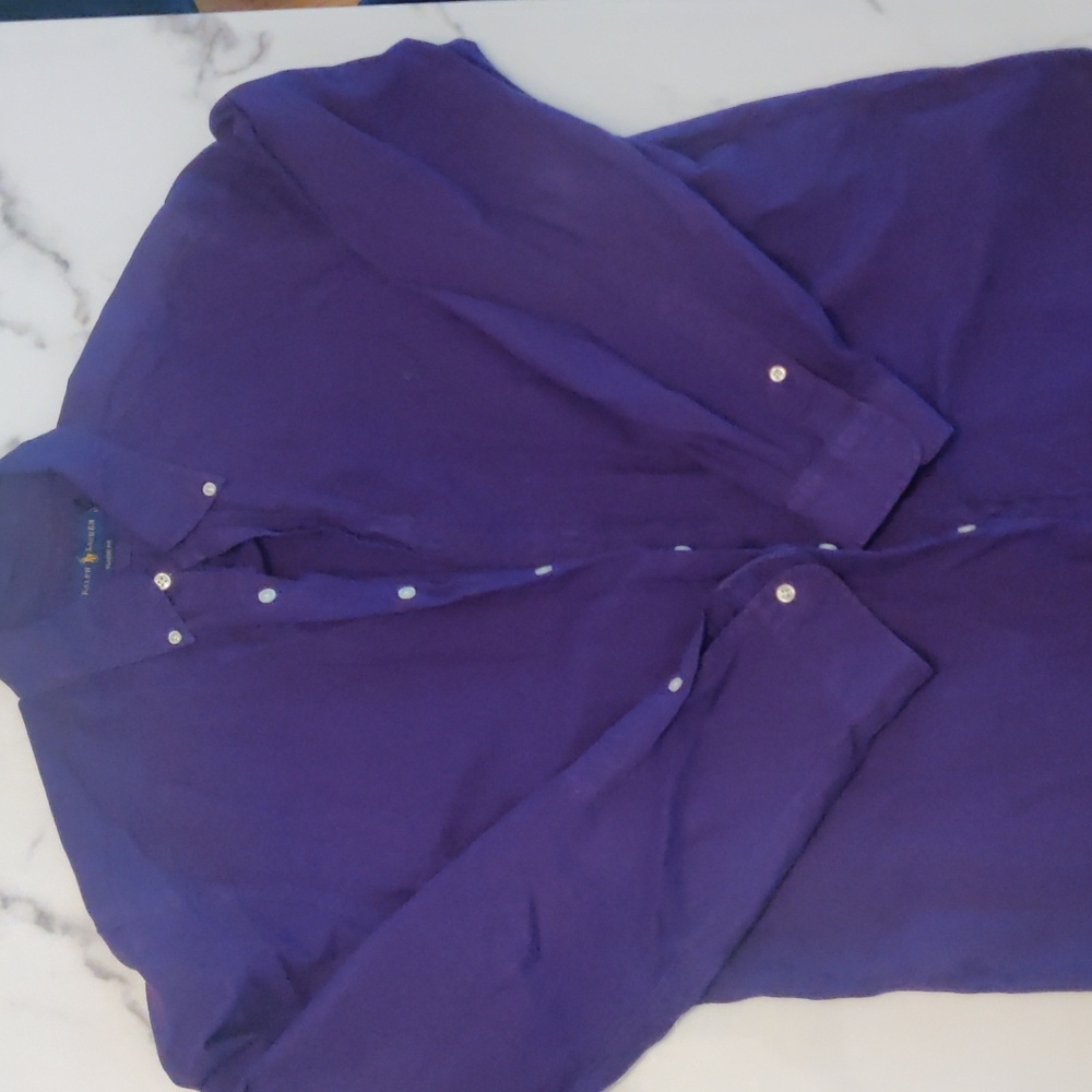 Purple Ralph Lauren dress shirt XL